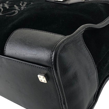 LOEWE Amazona28 Anagram Handbag Boston bag Black Vintage f8gywz