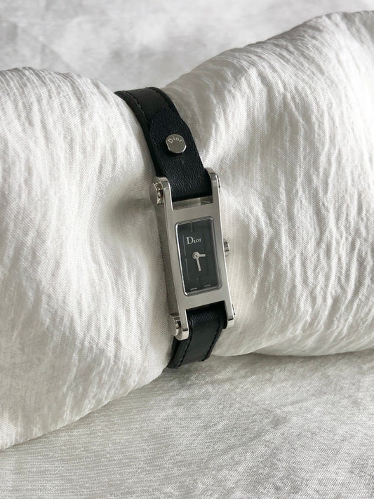 Christian Dior Watch Silver D104-100 Vintage k26sup