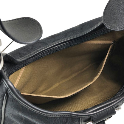 Salvatore Ferragamo Gancini Shoulder bag Black Vintage fxsbuf