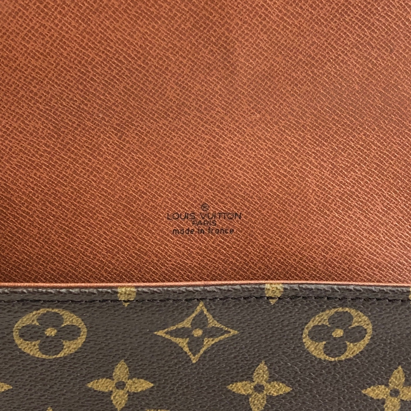 LOUIS VUITTON Monogram Shoulder bag Brown Vintage vdwefs