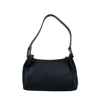 GUCCI GG Canvas Shoulder bag Black Vintage xi6jhz
