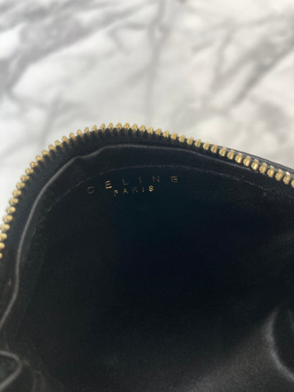 CELINE Macadam Blason 零皮夾黑色復古 bkk5ba 