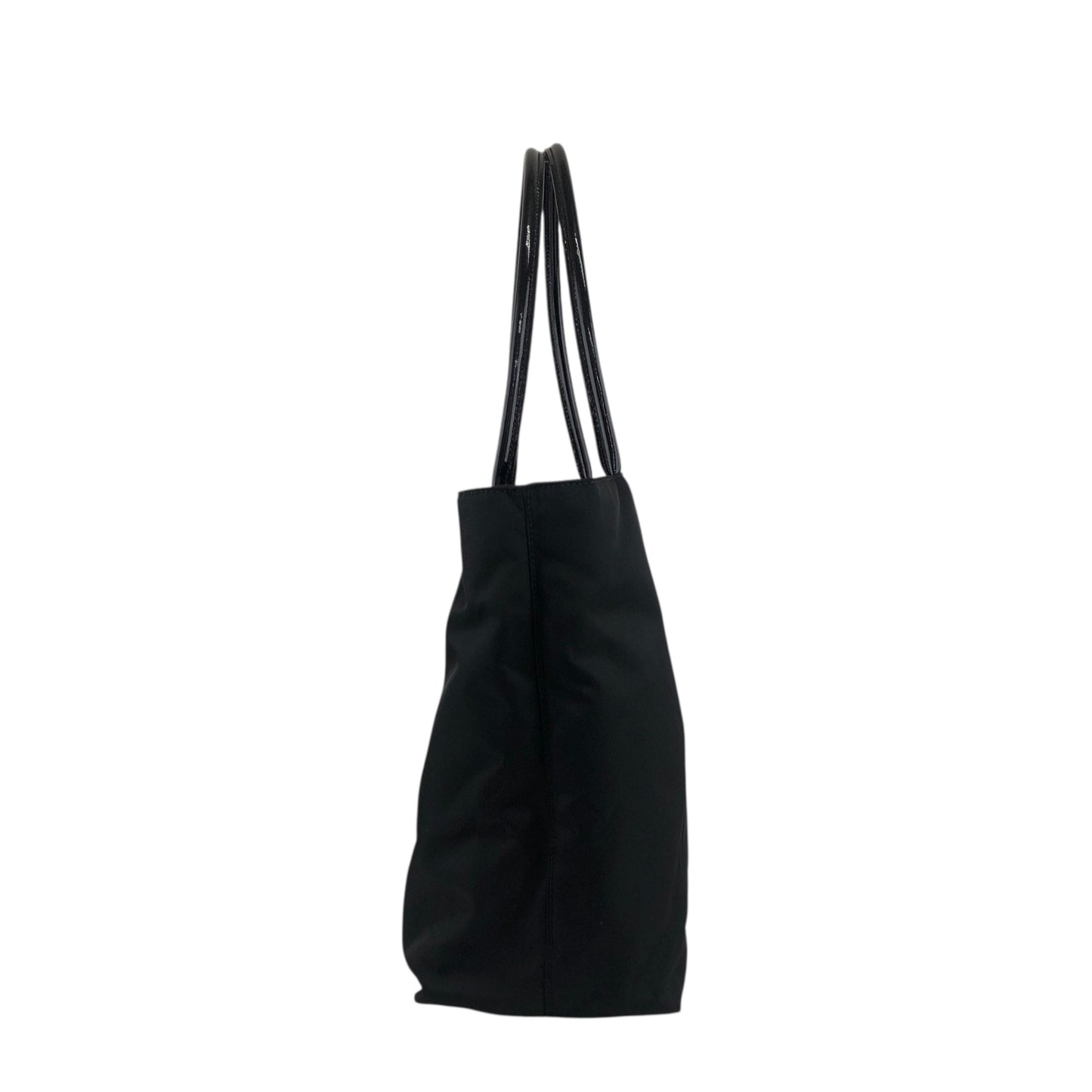 PRADA Tessuto Logo Handbag Black Vintage cmchvi