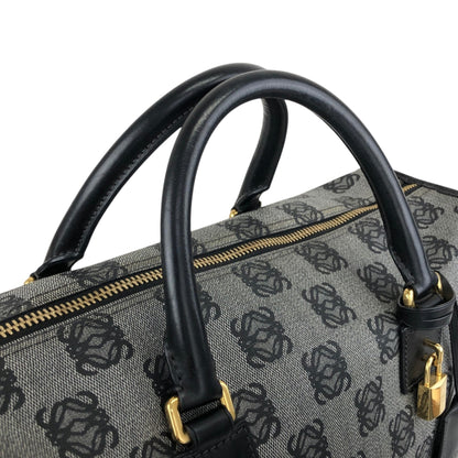 LOEWE Anagram Small Boston bag Handbag Gray Vintage hp67iy