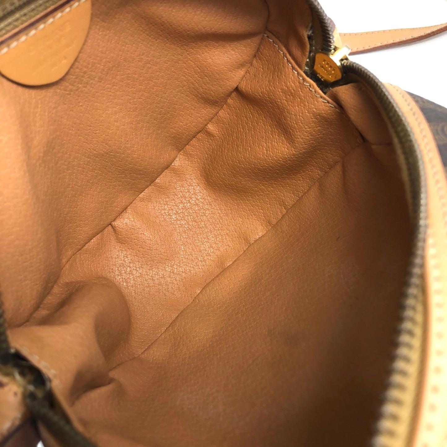 CELINE Macadam Blason Shoulder bag Brown Vintage 6ufdi7