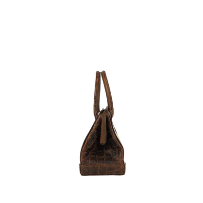 FENDI Logo Two-way Handbag Shoulder bag Beige Vintage apxrfn