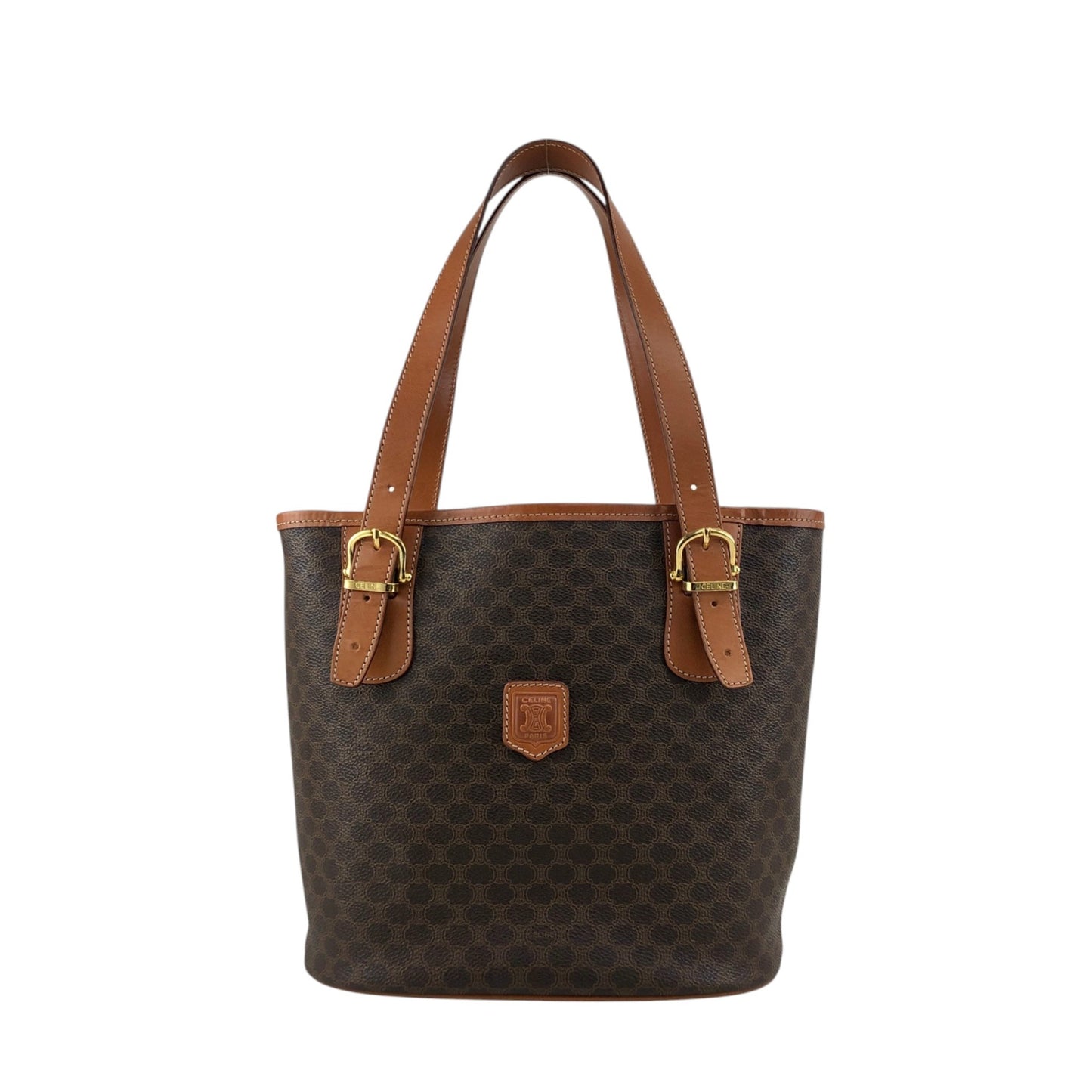 CELINE Macadam Blason Totebag Brown Vintage 2d6sne
