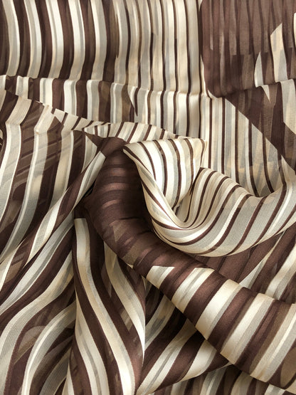 Yves Saint Laurent YSL Logo Scarf Brown Vintage m6dnrp