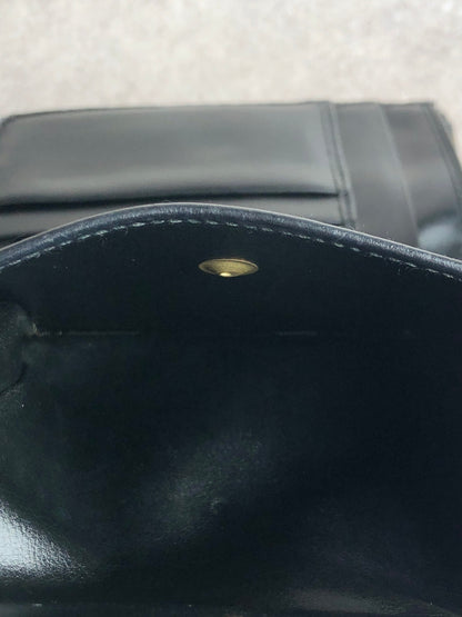 CELINE Macadam Trifold Wallet Black Vintage bybkp7