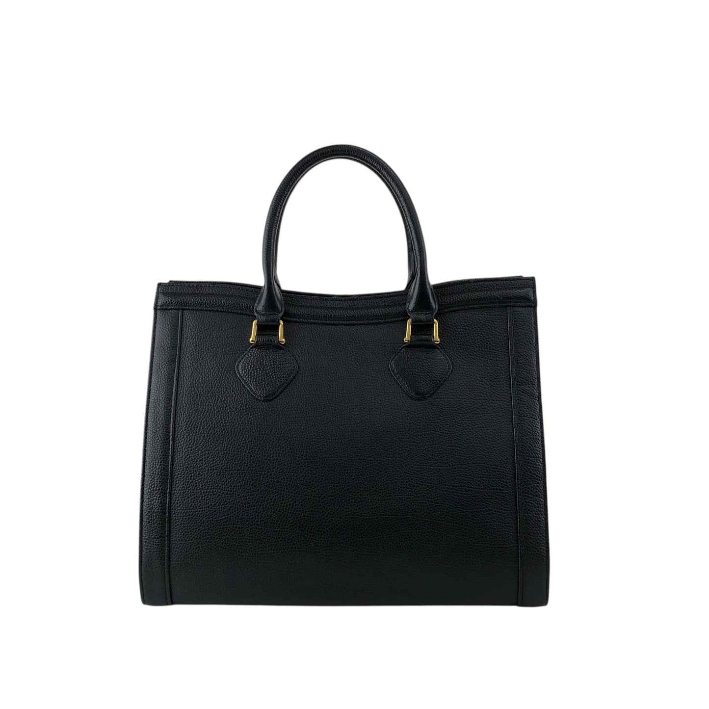 Yves Saint Laurent YSL Logo Top Handle Handbag Black Vintage heismg