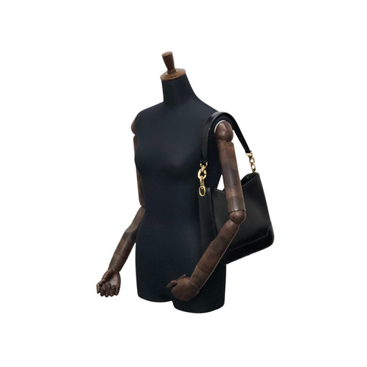 CELINE Gancini Shoulder bag Black Vintage t5y5fb