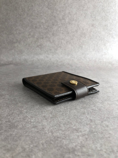 CELINE Macadam Folded Wallet Brown Vintage a4ijew