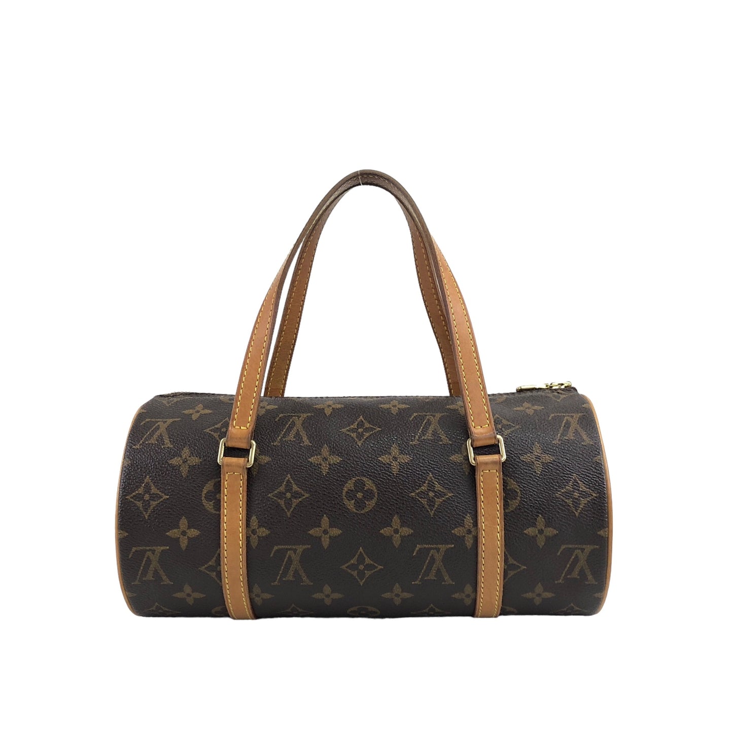 LOUIS VUITTON Monogram Handbag Brown Vintage 87rkgw