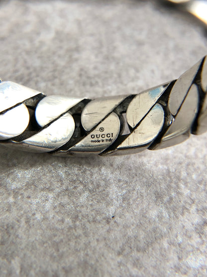 GUCCI Interlocking SILVER925 Ring Silver Vintage zvhetm