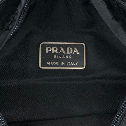 PRADA Tessuto Triangle Logo Sling bag Black Vintage 6r35d5