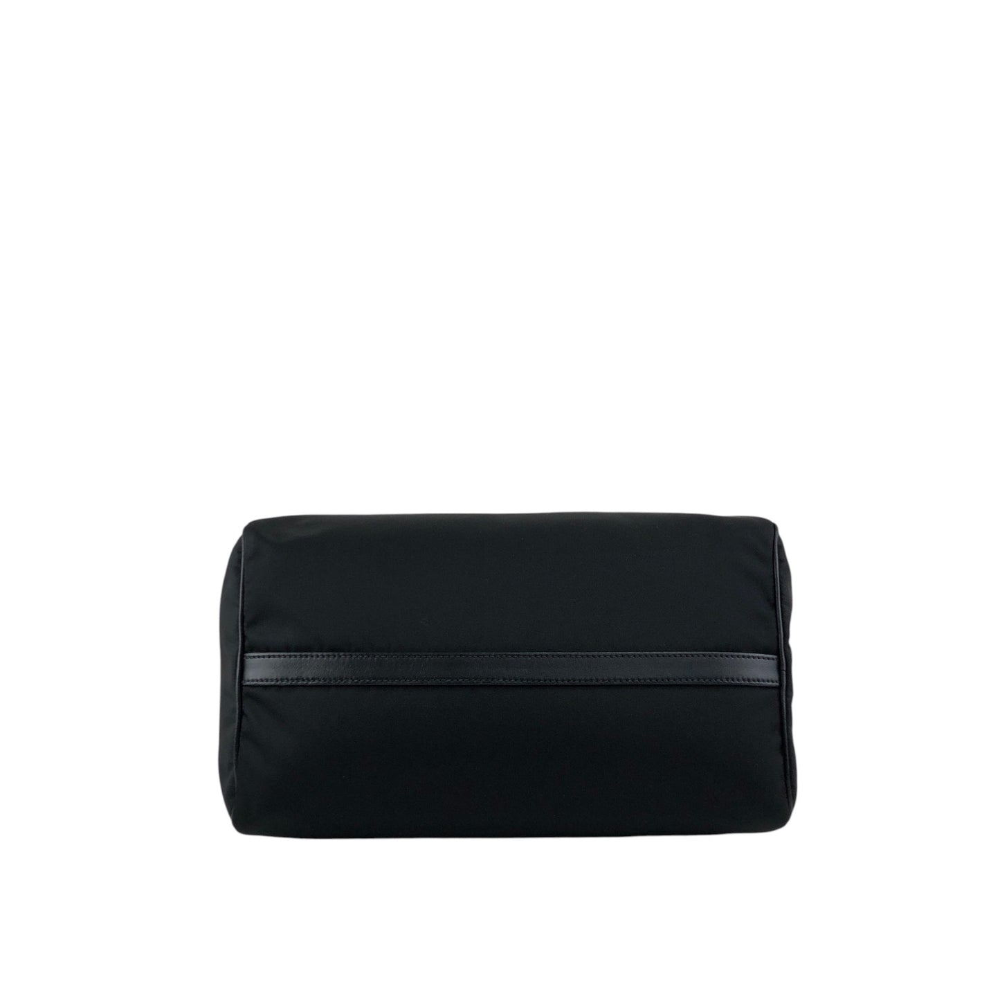 PRADA Logo Two-way Boston bag Shoulder bag Black Vintage 76zjdy