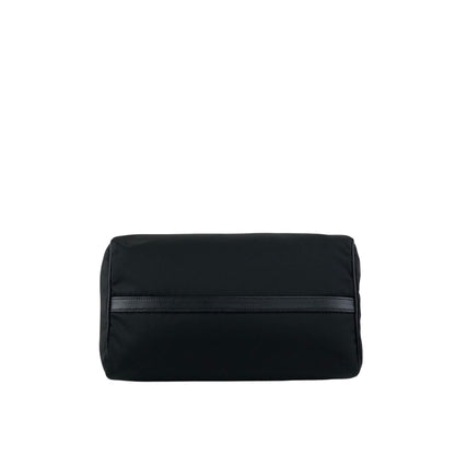 PRADA Logo Two-way Boston bag Shoulder bag Black Vintage 76zjdy