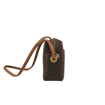 CELINE Macadam Shoulder bag Brown Vintage 6yth7d