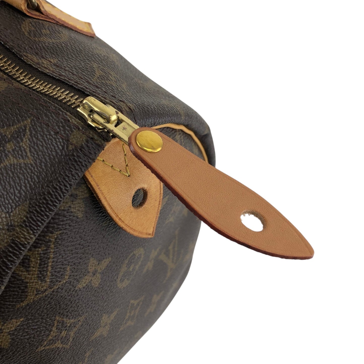 LOUIS VUITTON Monogram Handbag Boston bag Brown Vintage s2cksy