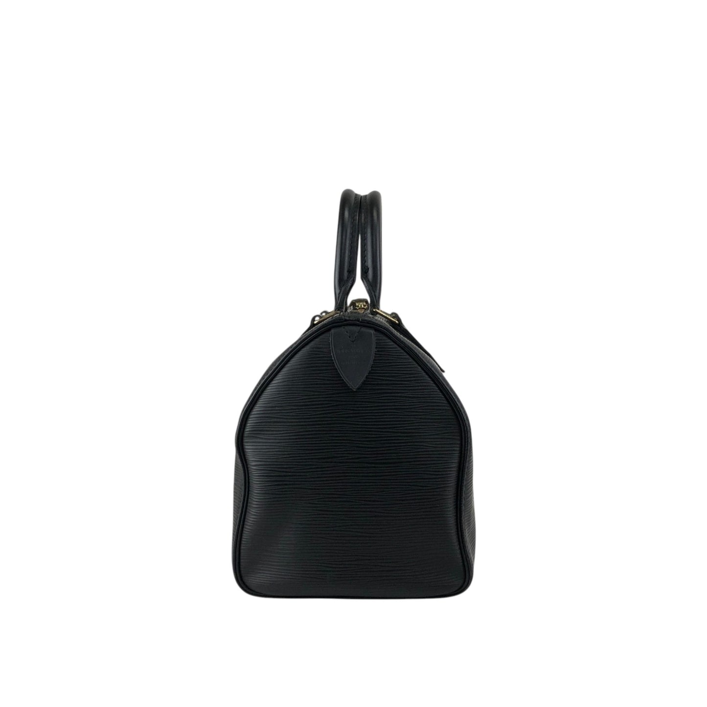 LOUIS VUITTON Epi Small Boston bag Handbag Black Vintage abz8nz