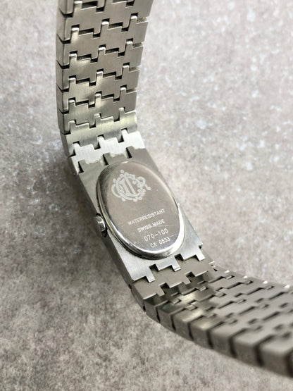 Christian Dior Logo Bangle Quartz Watch Silver D70-100 Vintage jymbmu