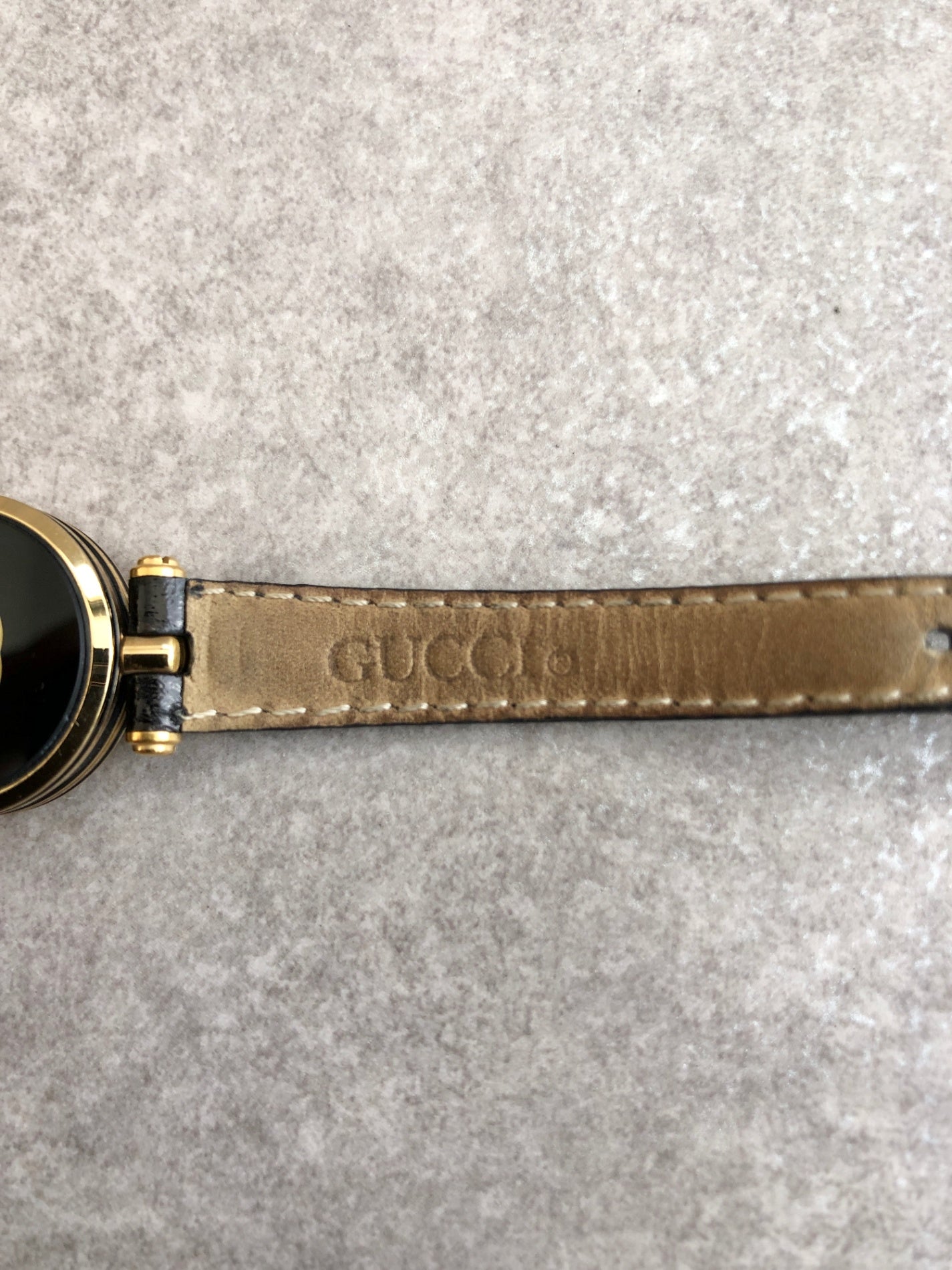 GUCCI Quartz Watch Black Vintage tbwk7u