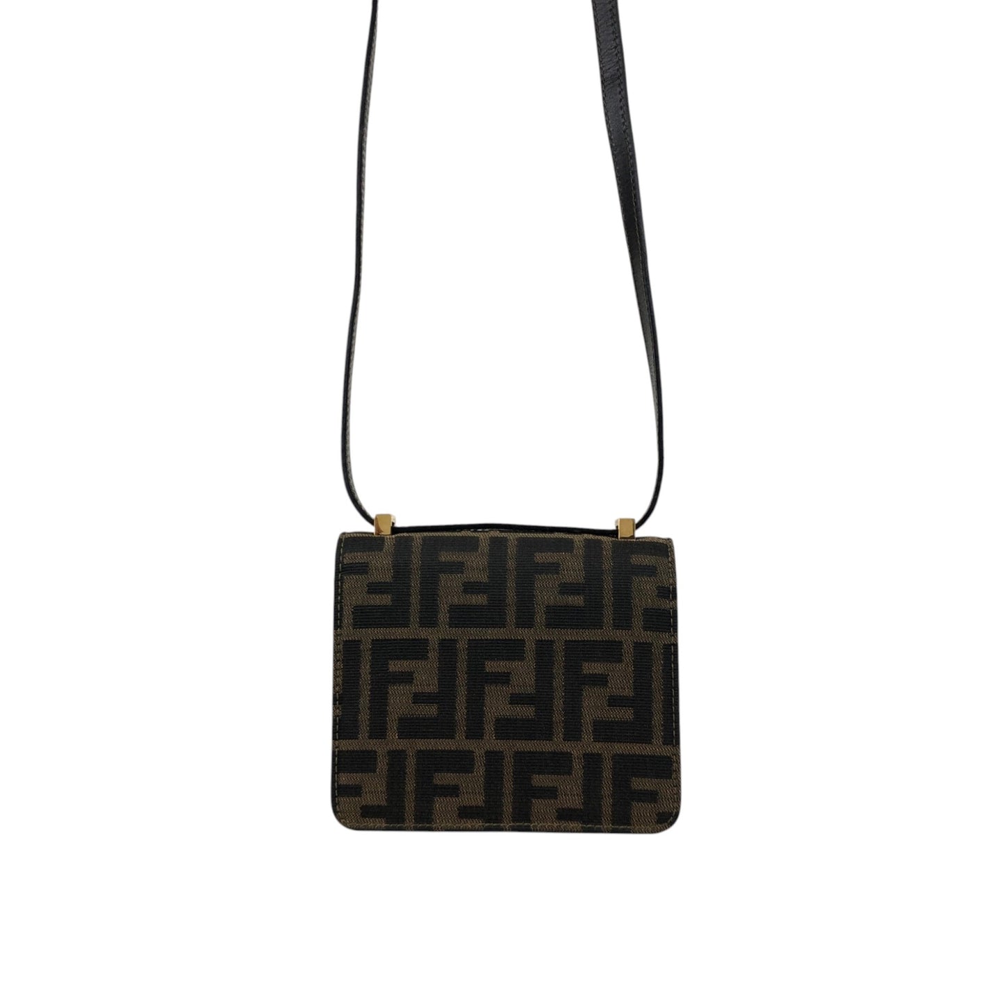 FENDI Zucca Lock Shoulder bag Brown Vintage mbiimu