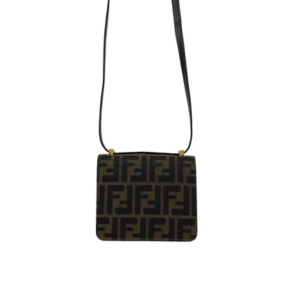 FENDI Zucca Lock Shoulder bag Brown Vintage mbiimu