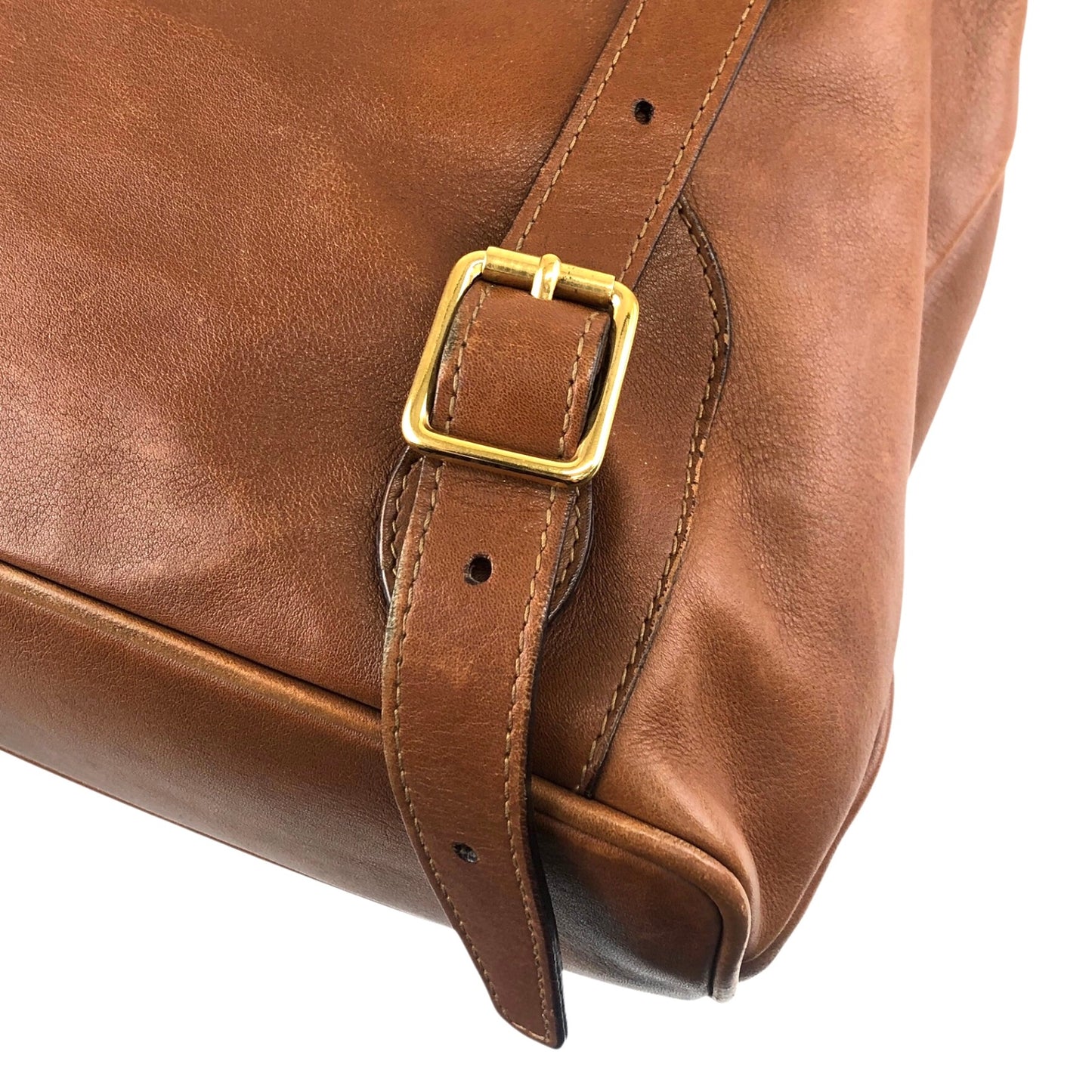 GUCCI Bamboo Turn Lock Double Pocket Backpack Brown Vintage sdazp3