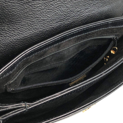 GUCCI Logo Shoulder bag Black Vintage irwn5s