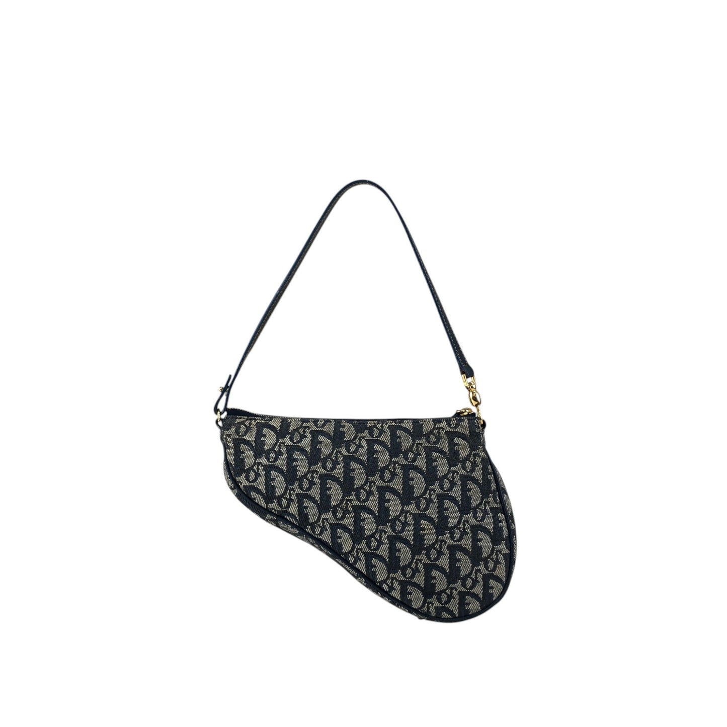 Christian Dior Trotter Shoulder bag Blue Vintage d5g4uj