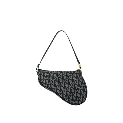 Christian Dior Trotter Shoulder bag Blue Vintage d5g4uj