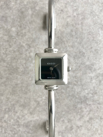 GUCCI Quartz Watch Silver Vintage1900L cpxu7b