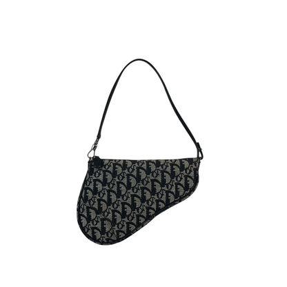 Christian Dior Trotter Shoulder bag Black Vintage rnufs3