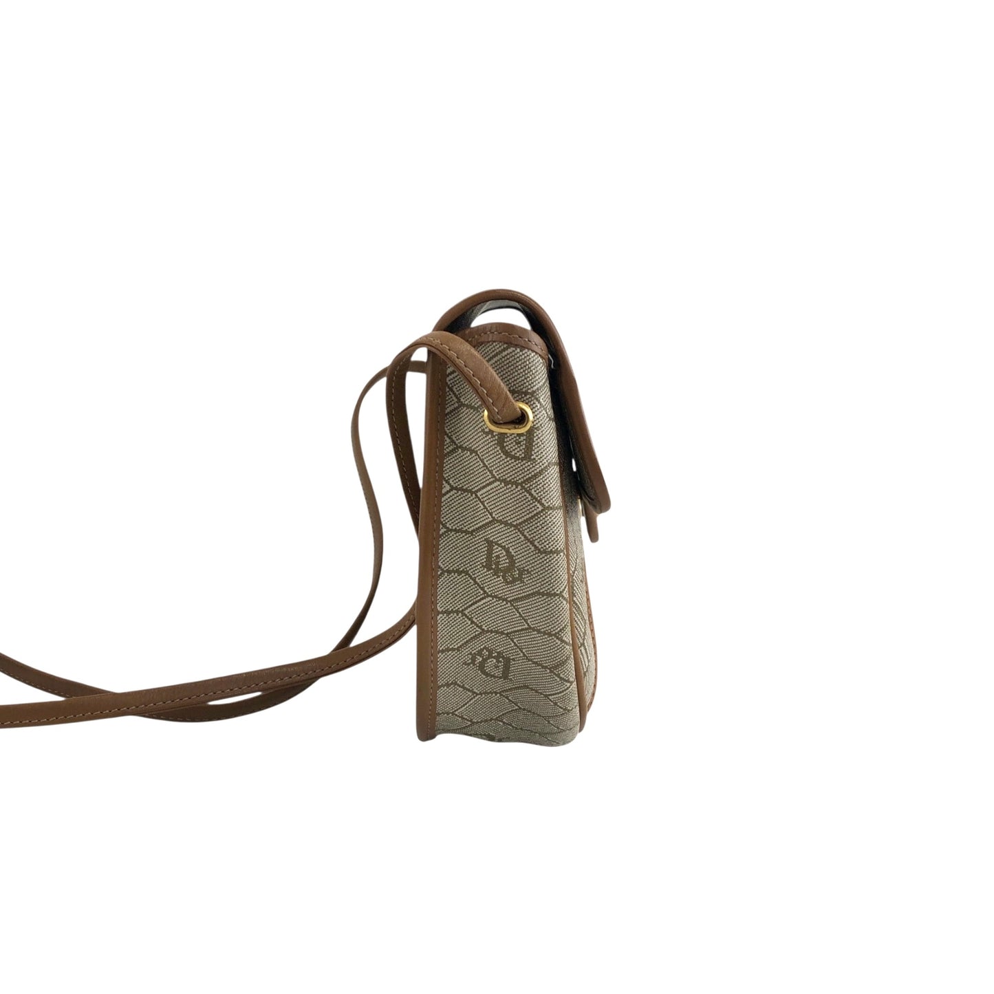 Christian Dior Honeycomb Pattern Shoulder bag Beige Vintage bbirpg