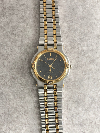 GUCCI Watch Silver 9000M Vintage kyaj5a