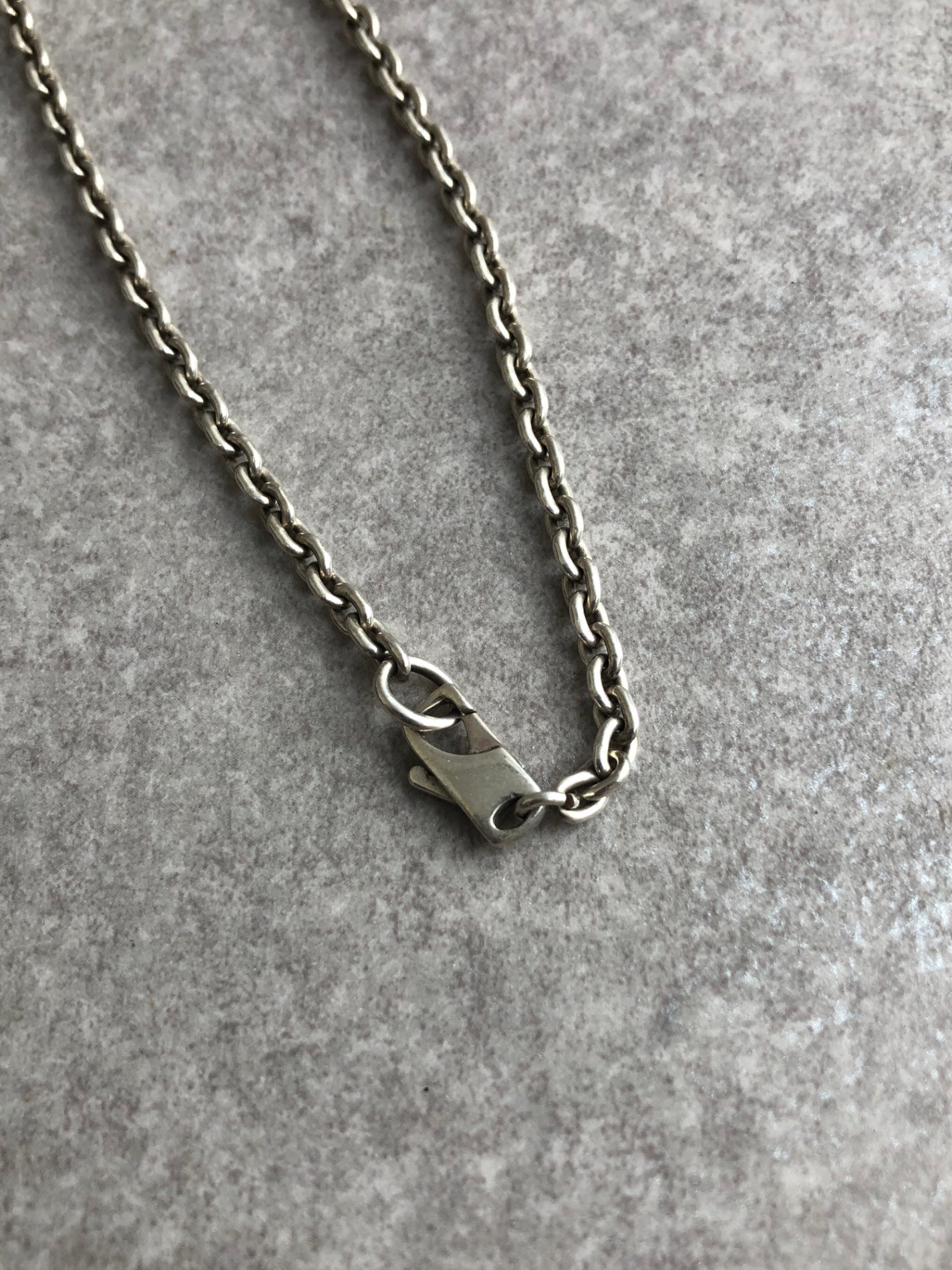 GUCCI G Motif Necklace Silver Vintage 2zfvnh