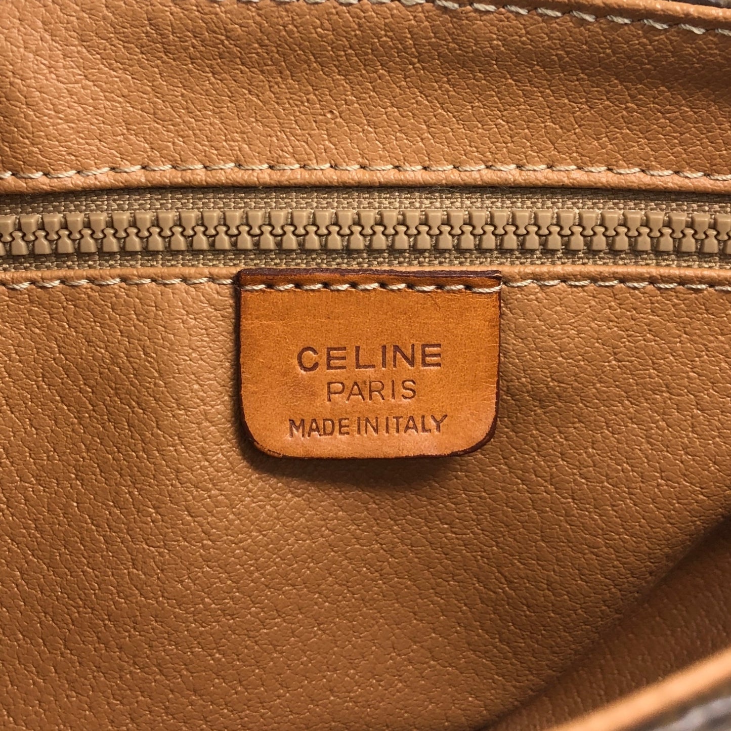 CELINE Macadam Blason Shoulder bag Brown Vintage n6642d