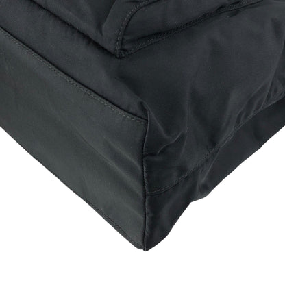 PRADA Triangle Logo Front Buckle  Totebag Black Vintage 7sstfx