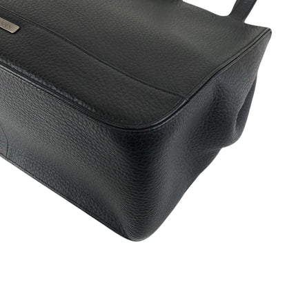 Yves Saint Laurent Logo Handbag Black Vintage zcepw5