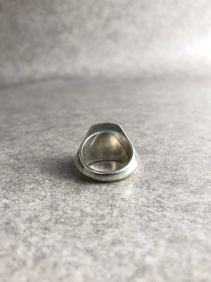 GUCCI Logo Ring Silver Vintage wbevmc