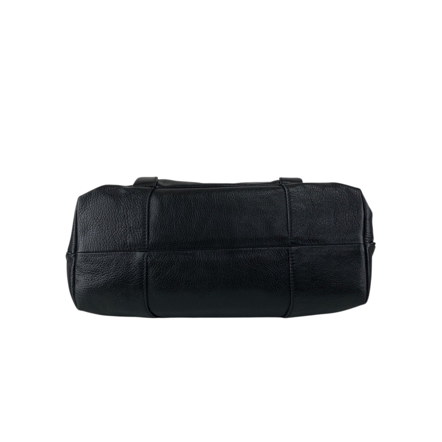 CELINE Horse Carriage Handbag Black Vintage ye36tf