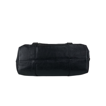 CELINE Horse Carriage Handbag Black Vintage ye36tf