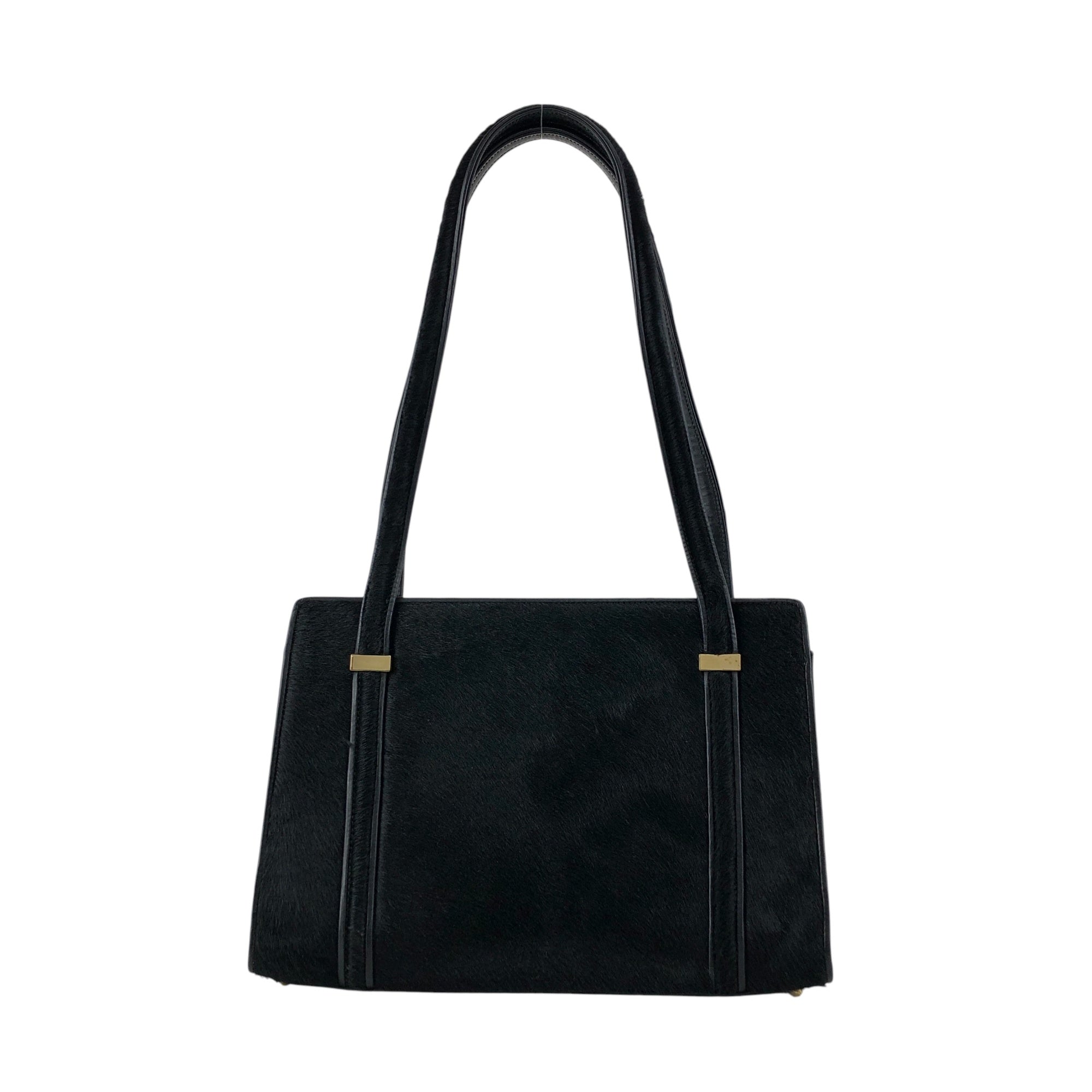GUCCI Metal Clasp Totebag Black Vintage mzwmr5 – VintageShop solo