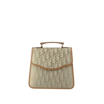 Christian Dior Trotter Handbag Beige Vintage dz5dit