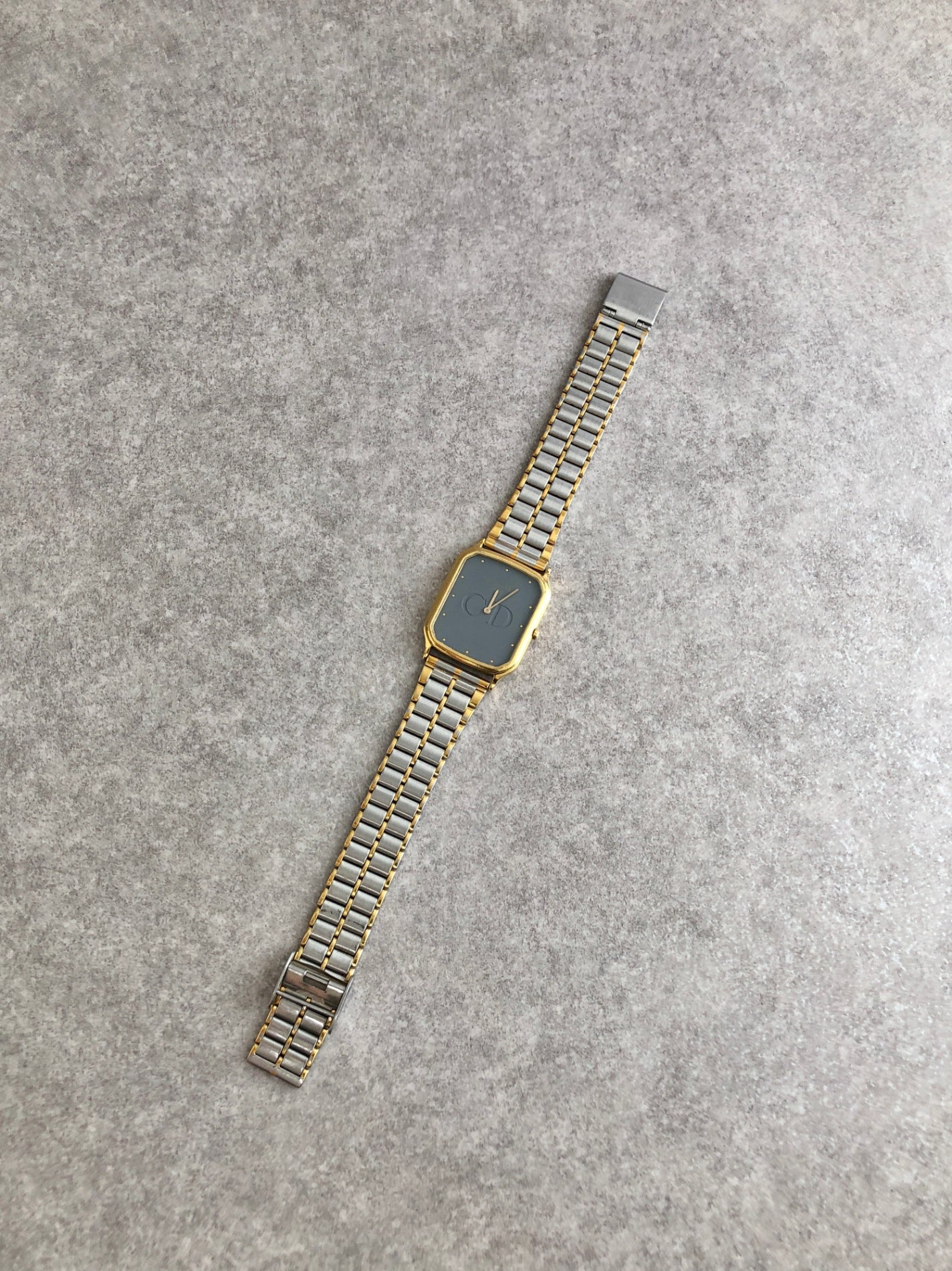 Christian Dior Quartz Watch Gold×Silver 41.12.01 Vintage 6gfb2c