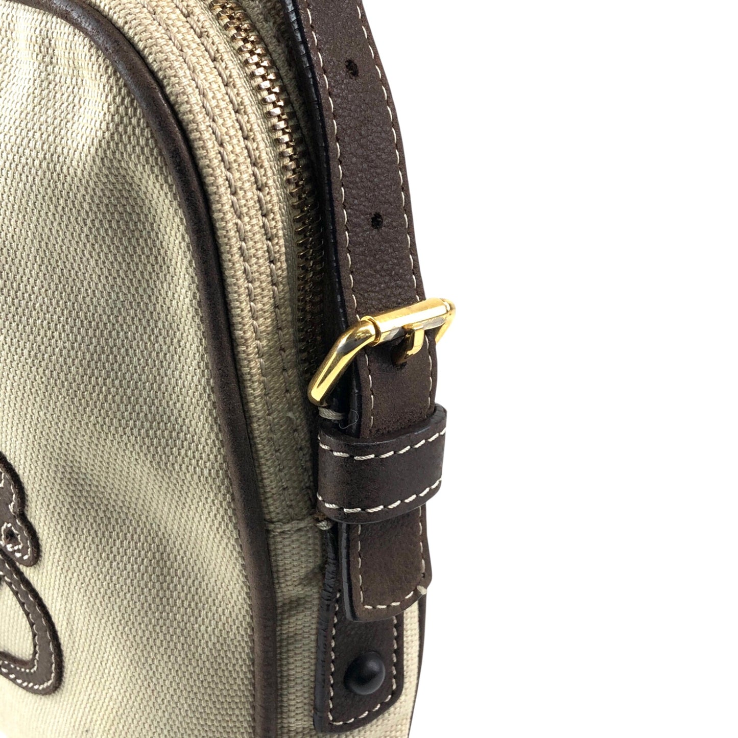 LOEWE Anagram Shoulder bag Beige Vintage skbtbz