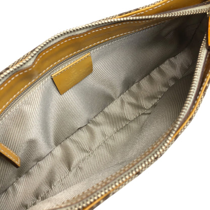 GUCCI GG Canvas Handbag Hobobag Brown Vintage ywkjbz