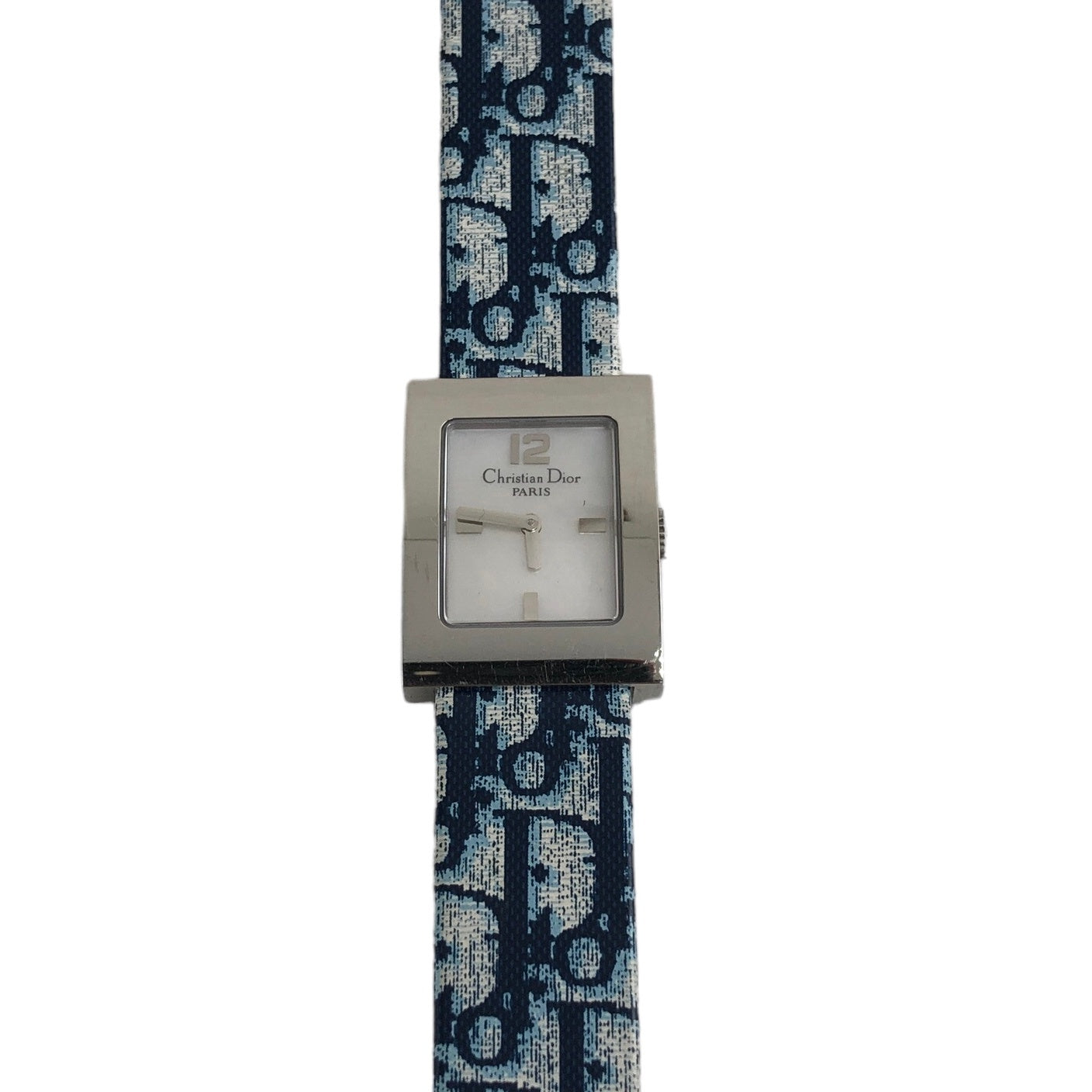 Christian Dior Trotter Watch Blue×Silver Vintage mjjp4z – VintageShop solo