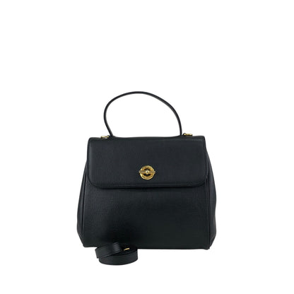 CELINE Toggle Clasp Two-way Handbag Shoulder bag Black Vintage nnb8md